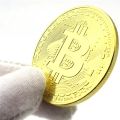BTC Art Collection Gold Plated Physical  BTC with Case Gift Physical Metal Antique. 
