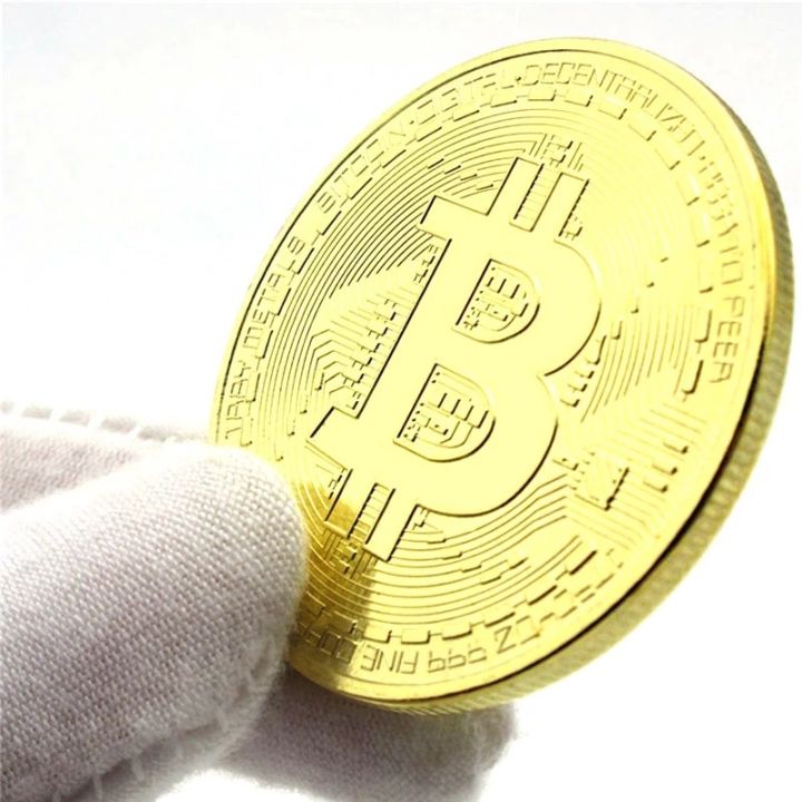 BTC%20Art%20Collection%20Gold%20Plated%20Physical%20%20BTC%20with%20Case%20Gift%20Physical%20Metal%20Antique%20-%20Image%204