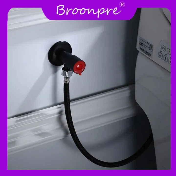 BROONPRE%20%20SUS304%20Stainless%20Steel%20Black%20Paint%20Angle%20Valve%20for%20Kitchen%20Bathroom%20Toilet%20Cold%20and%20Hot%20Water%20Stop%20Valve%20-%20Image%205