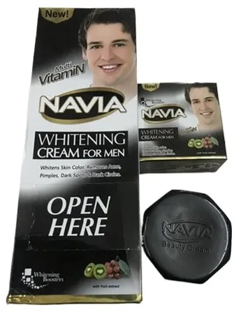 Navia Men Beauty Night Fairness Cream Nmfc 30g with Fruit Extracts Multi-Vitamin for Face and Body