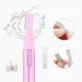 Electric Eyebrow Shaver Remover Body Hair Blade Razor Trimmer Epilator Scissors. 