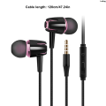 LutingLuxury Wired Earphone In-Ear Noise Reduction Headphone with 3 5mm Jack. 