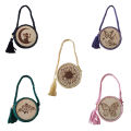 Crochet wooden base bag. 