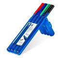 STAEDTLER® Triplus Ball 437 M Triangular Ballpoint Pen 4 Set. 
