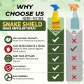 Home-Secure Snake Shield Snake Repellent Spray-280 ml |Natural Herbal Snake Away Spray | Pet Safe, Non-Toxic, Bio Degradable | Snake Repellent For Outdoors Indoors (FROM INDIA)NUZ. 