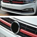 Car Front Bumper Grille Trim Cover Strip Decoration for 2019 2020 2021 Red. 