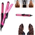 Professional Nova NHC-2009 2-in-1 Hair Styling Tool for Women - Advanced Hair Straightener and Curler with Quick Heat-Up for Salon-Quality Results. 