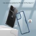 Nillkin Luxury Soft Silicone Case for Apple iPhone 15 Pro Max Phone Cases Transparent TPU + PC Silicone Clear Shockproof Back Cover. 