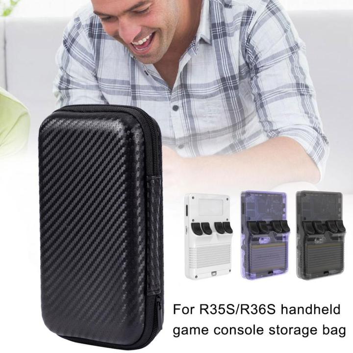 EVA%20Hard%20Travel%20Bag%20For%20R35S/R36S%20Handheld%20Game%20Console%20Storage%20Bag%20Protective%20Case%20Dust%20Prevention%20And%20Anti-fall%20Zipper%20Bag%20-%20Image%203