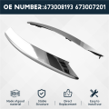 Front Bumper Trim for 2018-2021 Chrome Bumper Trim 673008193 673007201. 