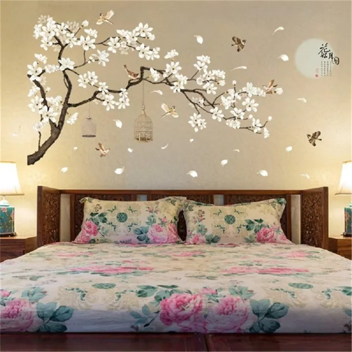 187x128%20cm%20Large%20Size%20Tree%20Wall%20Stickers%20Birds%20Flower%20Home%20Decor%20Wallpapers%20for%20Living%20Room%20Bedroom%20DIY%20Rooms%20Decoration%20-%20Image%202