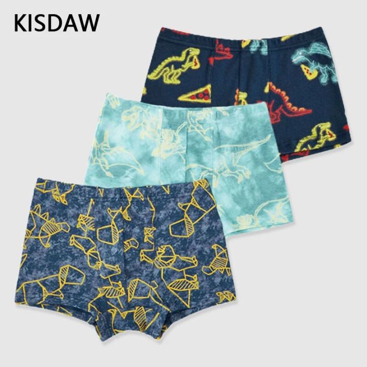 Multipack Children's Underwear Cotton Boy Panties Underpants Dinosaurs Cartoon Comfortable Shorts Briefs Boxers For Kids
