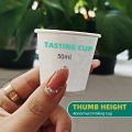 paper cups Disposable tasting cup, one mouthful cup, small tasting cup, mini tasting cup, 50ml, 100 piecesParty Tableware. 