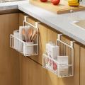 Railing Storage Holder Versatile Kitchen Organization Grid Storage Organizer Bathroom Hanging Basket Over-the-door Storage Rack. 