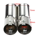 Golf 4 Car Exhaust Tail Pipe Stainless Steel Exhaust Tailpipes Muffler Tips Dual Pipes. 