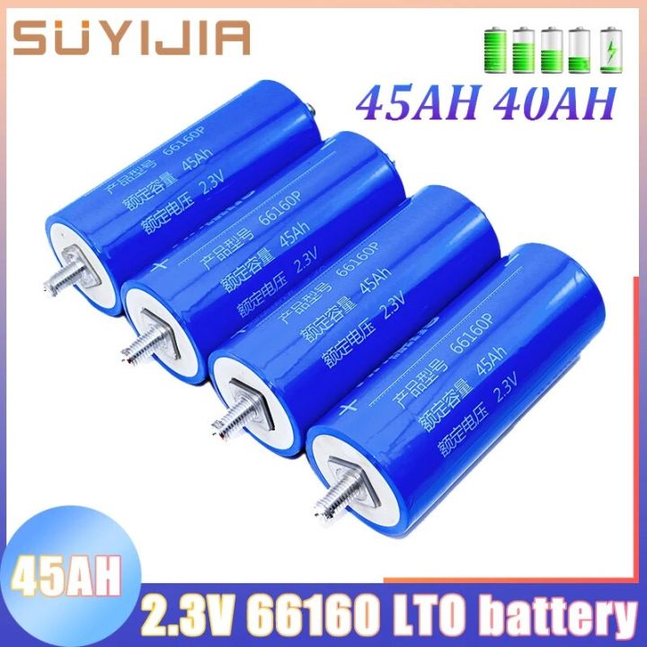 door stopper rubber New 66160 2.3V LTO Battery 40AH 45AH Lithium Titanate Rechargeable Batteries 10C Discharged Power Cells Batteria for Solar