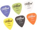 Alice Guitar Picks (0.58mm, 0.71mm, 0.81mm, 0.96mm, 1.20mm, 1.50mm). 