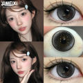 ZEBF--YIMEIXI 1 Pair Colored Contacts Lenses with Myopia 0 to -8.00 Degree Large Eyed Black Lenses Soft Korean Lenses Natural Lenses. 