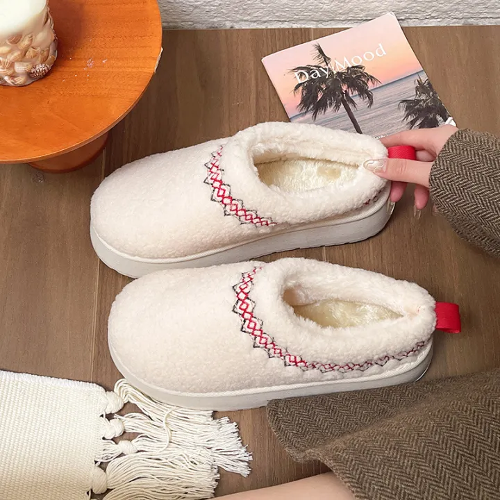 Ethnic%20Style%20Snow%20Boots%20Women's%20Thick%20Bottom%20Winter%20New%20Fur%20Integrated%20Short%20Boots%20Fleece%20Lined%20Padded%20Warm%20Keeping%20Snow%20Cotton%20Boots%20Women%20-%20Image%202