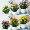 Outdoor New Small Chrysanthemum Tree In Pot Home Decor Bonsai Artificial Flowers Artificial Faux Plants Plastic Fake Plants. 