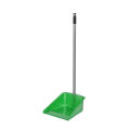 LONG HANDLE DUSTPAN  70CM PLASTIC COATED METAL HANDLE  - FEATHER BRAND. 