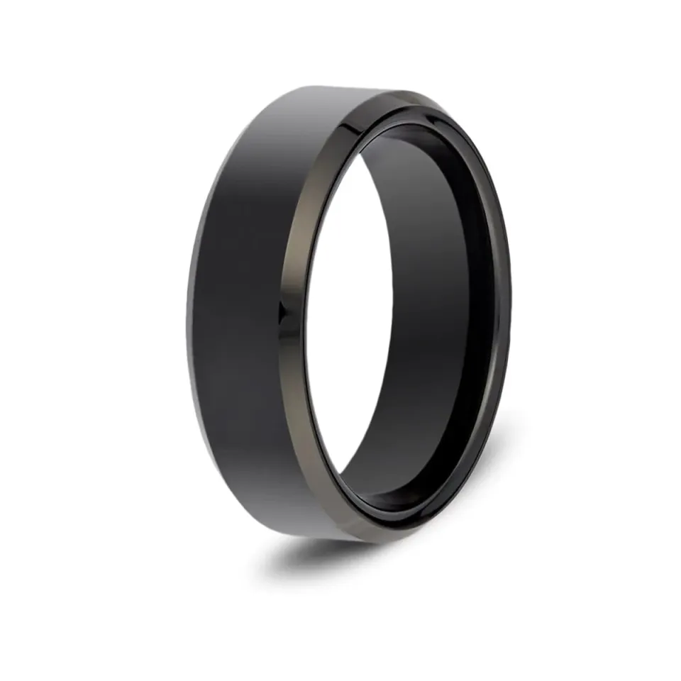 Black Ring for men and women Metal Black colour rings for men boys