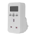 Digital Power Meter Plug-In Socket Electric Wattmeter Energy Monitor Uk Plug. 