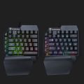 F6 Keyboard Single Handed Portable Cool Luminious Mechanical Computer Keyboard. 