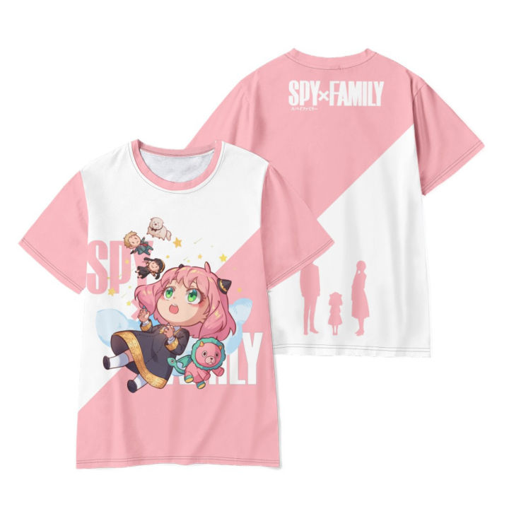 Hot spy X family T-shirts anime girl Anya larger 3D print streetwear men women fashion oversized T shirt kids tees tops clothing