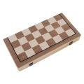 Travel Chess Board Game Competitive Educational Folding 2 in 1 Basswood Chess Board Game Sets Magnetic for Party. 
