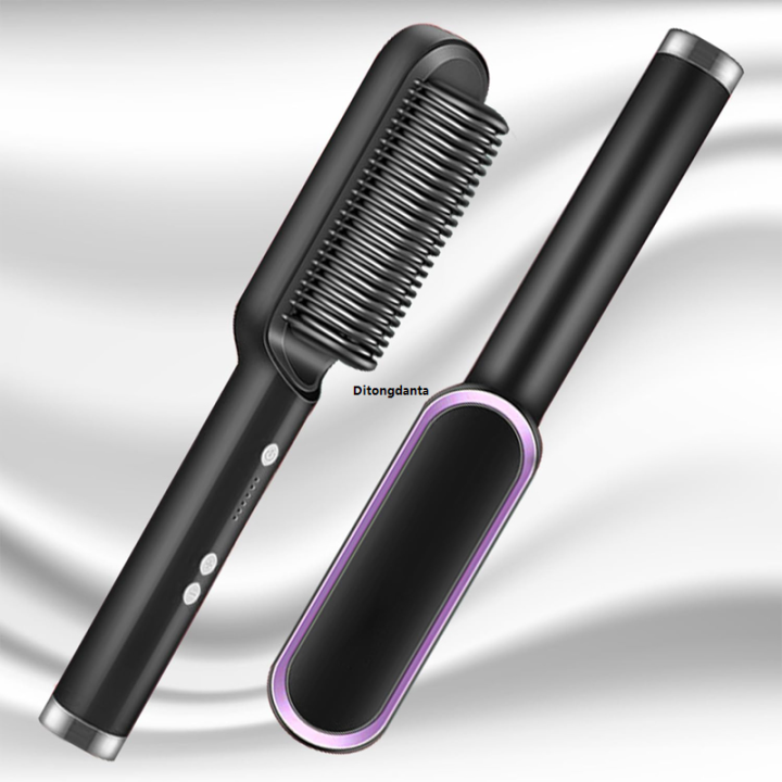 HOT%20Tool%20styling%20heating%20straight%20electric%201%20hair%20straight%20ceramic%20hot%20comb%202%20in%20hair%20brush%20negative%20ion%20fast%20-%20Image%204