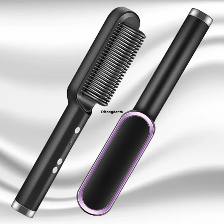 HOT%20Tool%20styling%20heating%20straight%20electric%201%20hair%20straight%20ceramic%20hot%20comb%202%20in%20hair%20brush%20negative%20ion%20fast%20-%20Image%204