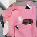 【Pink】 Car Organizer Multi Creative Car Storage Hanging Bag Back Seat Back Bag Storage Travel Hanger for Auto Capacity Pouch Container. 