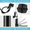 Agltp Bike Pump, Mini Bike Floor Pump Compact Mini Portable Bicycle Foot Pump Compatible with Presta and Schrader Valve Portable Bicycle Pump,Aluminum Alloy Floor Bicycle Pump. 