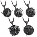 Witcher Wolf Head Witcher Pendant Necklace Accessory Necklace with Wild Hunt 3 Figure TV Necklace. 