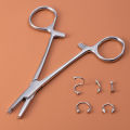 1pc Surgical Steel Forcep Nose Ring Hoop Septum Piercing Holding Tool Unscrew Clamp and Eyebrow Earrings Labret Body Jewelry set. 