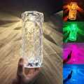Crystal Table Lamp 16 Colors Touch Remote Diamond Lamps Room Decor Atmosphere Bedsid Night Light Desktop Project Lights. 