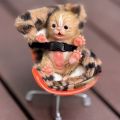 6Inch Mini Adorable Cat Reborn Doll Painted Whole Solid Silicone Lifelike Reborn Baby Dolls Toys For Kid's Gift Bebê Reborn. 