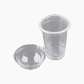 330 ml Disposable Plastic Juice cup with Dome lid (100 Pc's). 