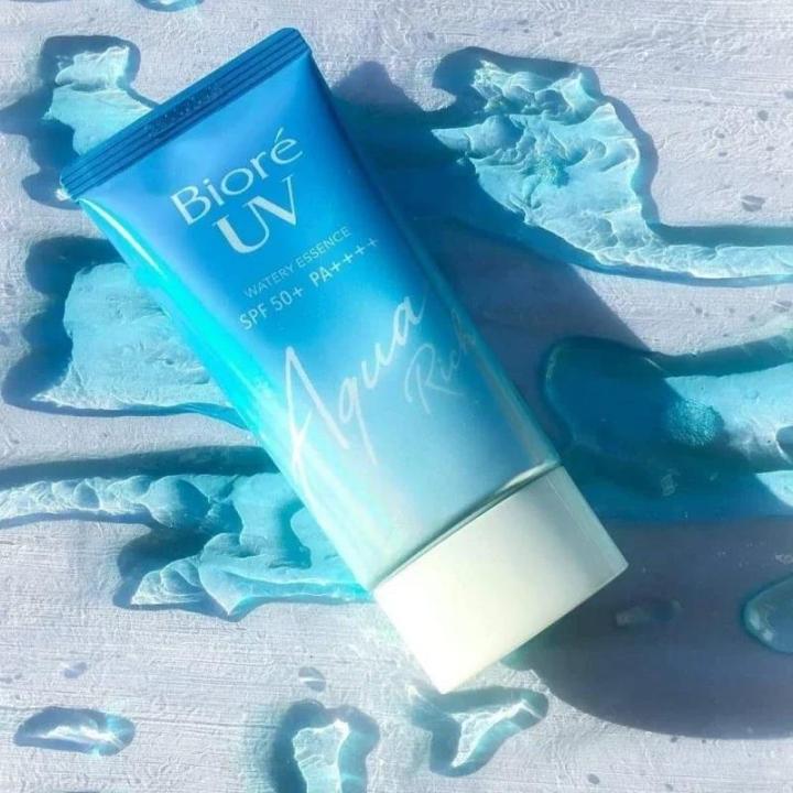 Biore%20UV%20Aqua%20Rich%20Watery%20Sunscreen%20SPF50+%20PA++++%20Essence%20Japan%20Cosmetic%20Skin%20Care%20Sunscreen%20Cream%20Gel%20Lotion%20for%20Face%20Body%2050ml%20-%20Image%203