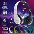 P47 Wireless Headphones with Mic Gaming Headset Foldable Over Ear P47 Earphone Noise Cancelling Headphones Bass Super Microphone Bluetooth Fm TF Card Support. 
