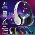P47 Wireless Headphones with Mic Gaming Headset Foldable Over Ear P47 Earphone Noise Cancelling Headphones Bass Super Microphone Bluetooth Fm TF Card Support. 