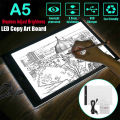 Portable A5 LED Light Box Ultra-Thin Tracer USB Power Adjustable LED Light Tablet Board Pad For Tattoo Drawing Streaming Sketching, Animation Stenciling 5D DIY Diamond Painting. 