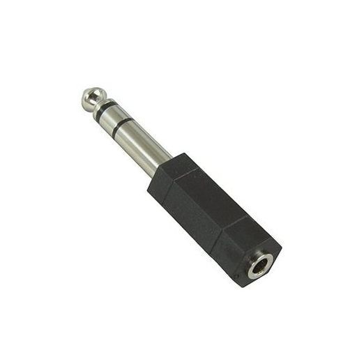 Audio Mic Adapter Jack 6.35mm(1/4")Male Stereo To 3.5mm(1/8")Female Stereo