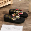 2024 Fashion Women Flip Flops Summer Beach Platform Slippers Casual Outside Wedges Sandals Summer Women Shoes. 
