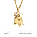 【ALLGOOD】 Arrival Titanium Steel Grim Reaper Death God Skull Sickle Necklace Punk Personality Retro For Men Halloween Gift Jewelry. 