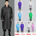 Men Women Waterproof Jacket EVA Button Hooded Raincoat Rain Coat Poncho Rainwear. 