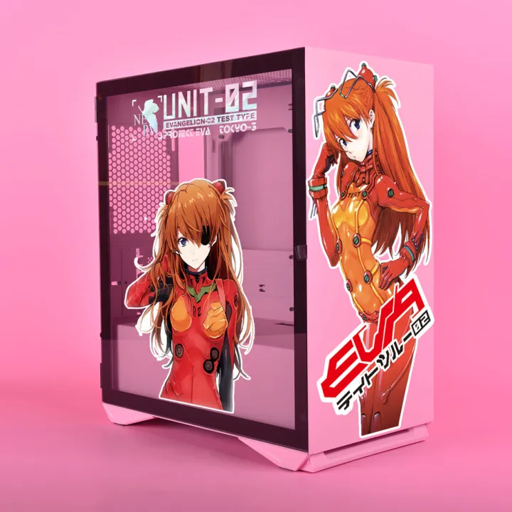 Evangelion Eva Anime For Pc Case Cartoon Decor Decal For Atx Mid Tower ...