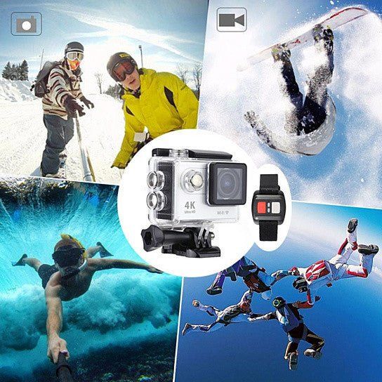 4K Action Pro Waterproof All Digital UHD WiFi Camera + RF Remote And ...