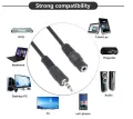 (1.5M / 3M / 5M / 10M ) 3.5mm JackAUX Audio Cable 3.5 Male to Female Cablefor Car Headphone MP3/4 Microphone Stereo 3.5 Audio Adapter for PC Headset. 